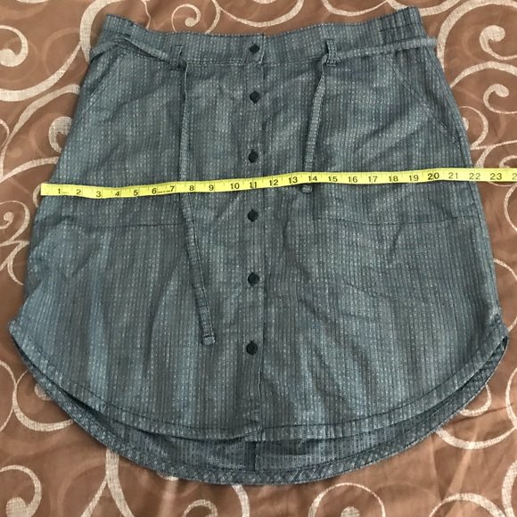 Columbia Blue Rounded Casual Skirt - Picture 4 of 5